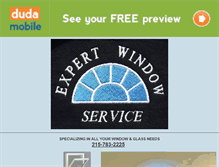 Tablet Screenshot of expertwindowservice.com